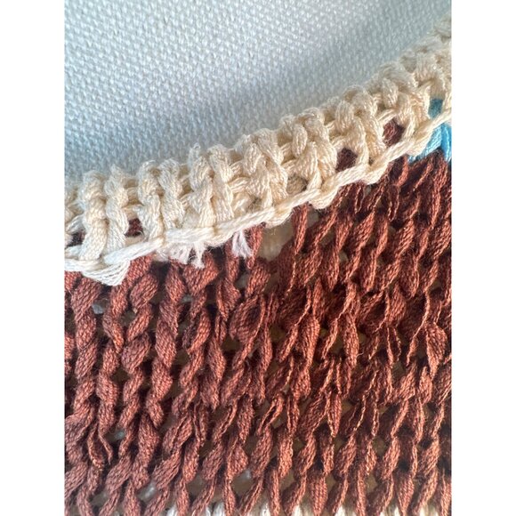 2/$30 ZARA Medium Striped Sleeveless Knit Top Brown/Beige/Blue - Picture 8 of 14